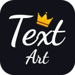 text art android application logo